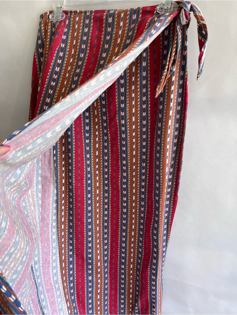 Vintage Rancha Deluxe Pencil Wrap Skirt Southwestern Boho 90’s - Picture 2 of 7
